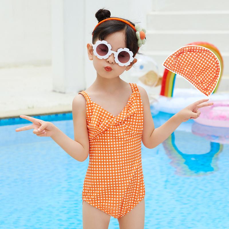 Girls’ Summersalt The Ruffle One-Piece  | Kids  Swimwear Clothing Gingham Calypso