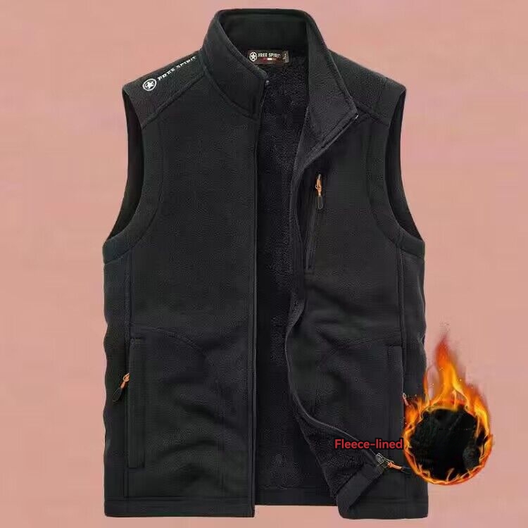 Mountain Classic Fleece Vest  | Mens  Vests Mens Charcoal Heather