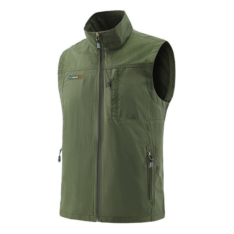 Performance Fleece-Lined Windbreaker Vest  | Mens  Vests Mens Dark Loden