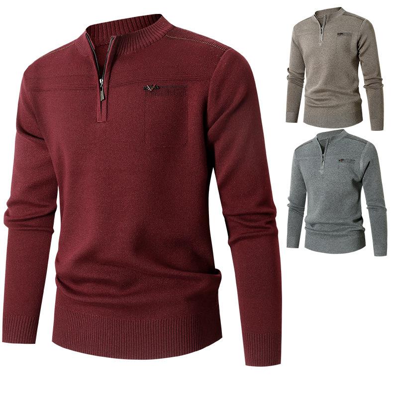 Rangeley Merino Sweater, Quarter-Zip  | Mens  Sweaters Clothing Deep Port