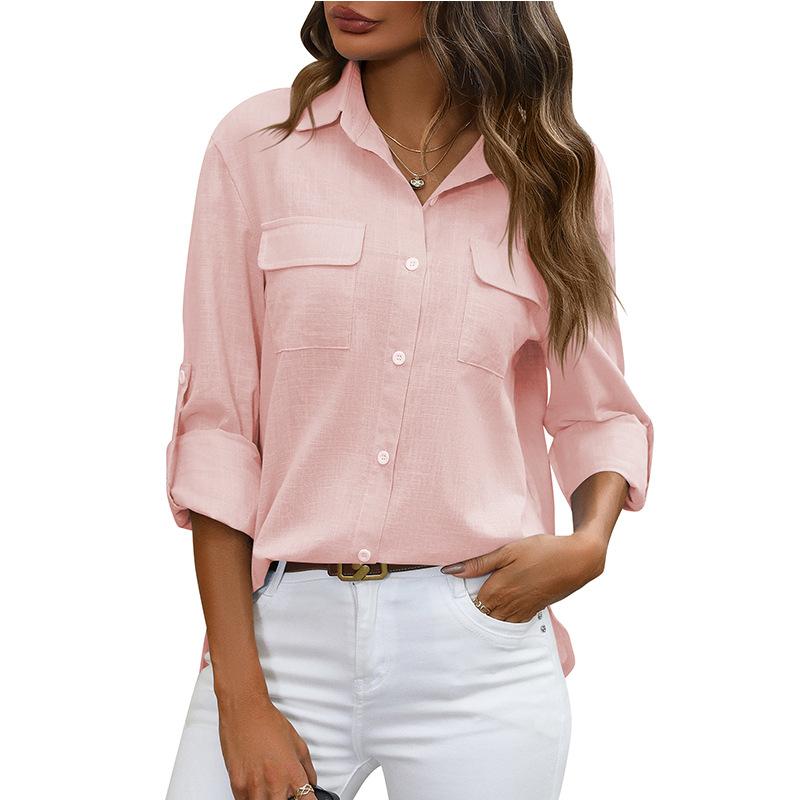 Soft-Washed Tencel Utility Shirt  | Womens  Shirts & Tops Clothing Pink Sandstone